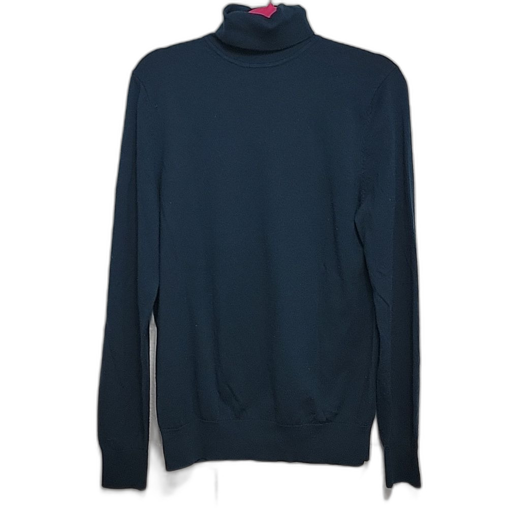 Charles Tyrwhitt Merino Wool Turtleneck Sweater Blue Size M Gorpcore